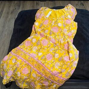 Velvet by Graham & Spencer Yellow Floral Dress